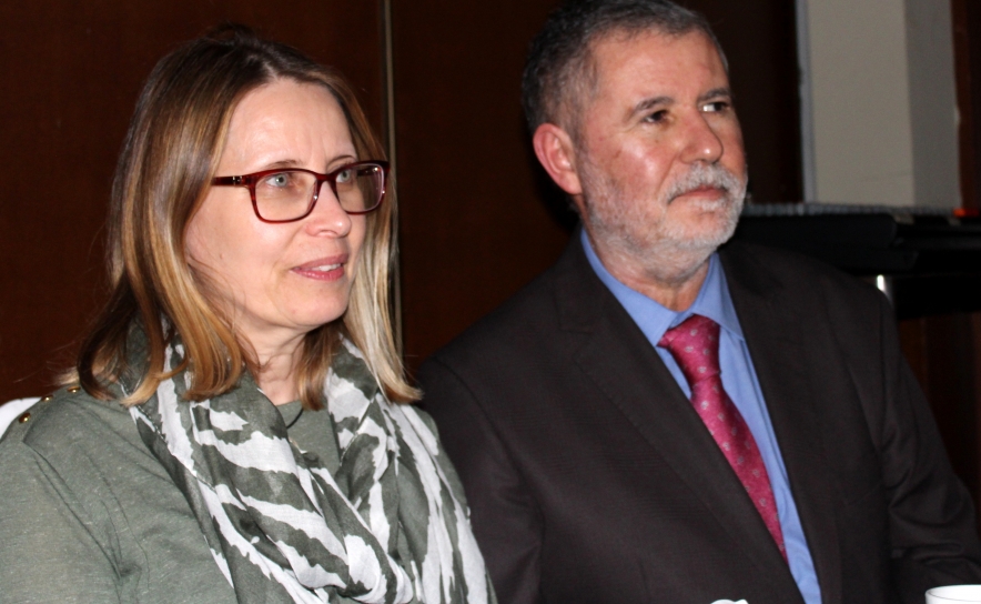 Luís Guerreiro e esposa Cristina Guerreiro 
