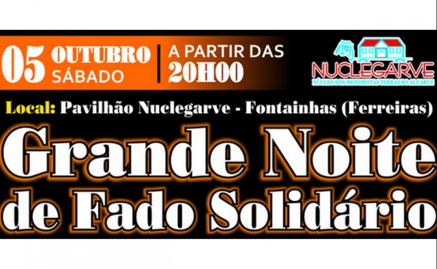 Grande Noite de Fado Solidário   