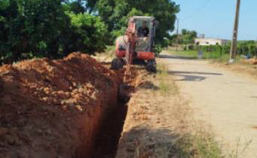 Melhoramentos fundiários - Rede de rega