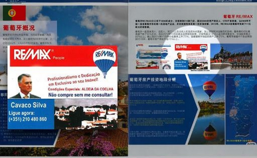 Cavaco Silva ajuda Remax a vender casas na China
