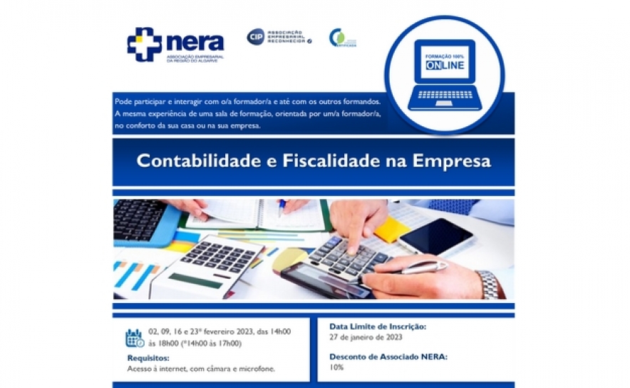 Formação Online - Contabilidade e Fiscalidade na Empresa