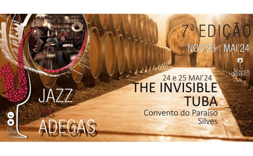 THE INVISIBLE TUBA FECHA 7.ª TEMPORADA DE JAZZ NAS ADEGAS NOS DIAS 24 E 25 DE MAIO