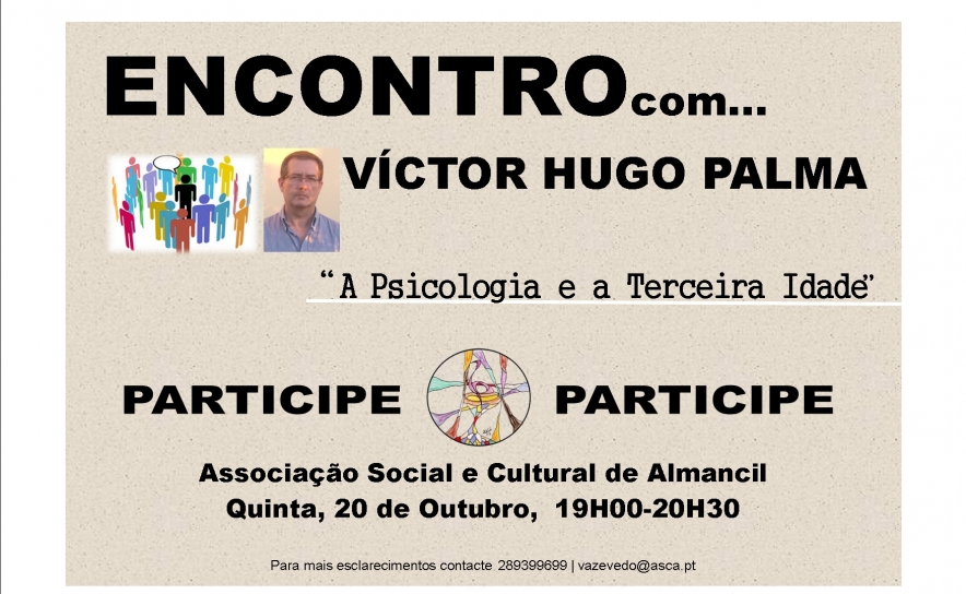 ASCA promove «Encontro com…» Víctor Hugo Palma