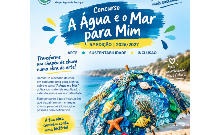 Águas do Algarve lança 5.ª edição do concurso «A Água e o Mar para Mim» e reforça compromisso com a inclusão social e a sustentabilidade