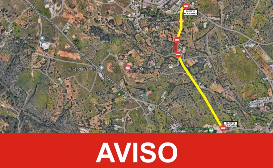 CORTE DE TRÂNSITO NO CAMINHO AGRÍCOLA CARRASCAL NA FREGUESIA DE ARMAÇÃO DE PÊRA ENTRE 11 E 14 DE JUNHO CORTE DE TRÂNSITO NO CAMINHO AGRÍCOLA CARRASCAL NA FREGUESIA DE ARMAÇÃO DE PÊRA ENTRE 11 E 14 DE JUNHO
