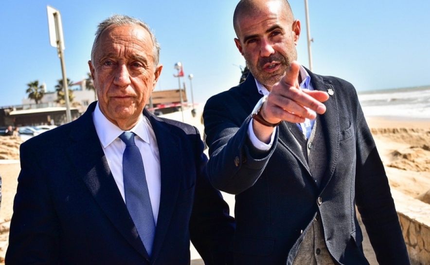 Steven Sousa Piedade com o Presidente da República, Marcelo Rebelo de Sousa 