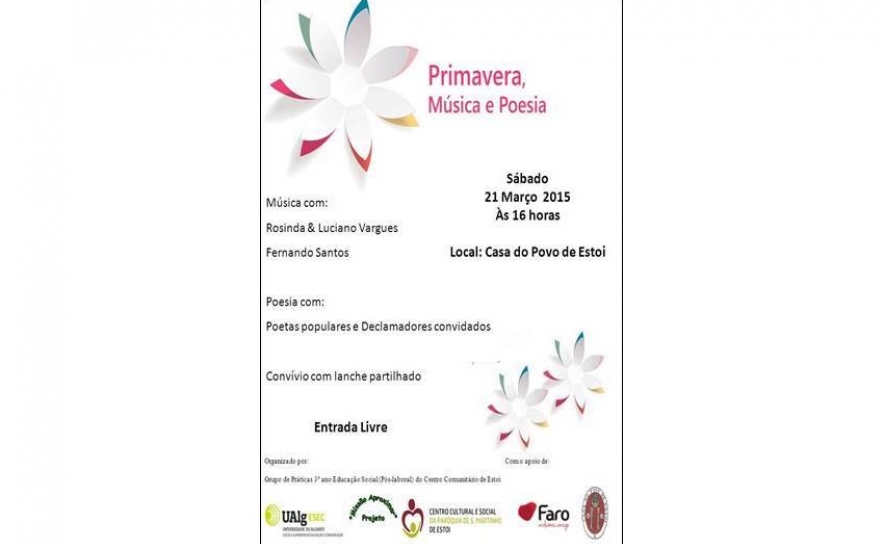 Primavera, Música e Poesia chega a Estoi