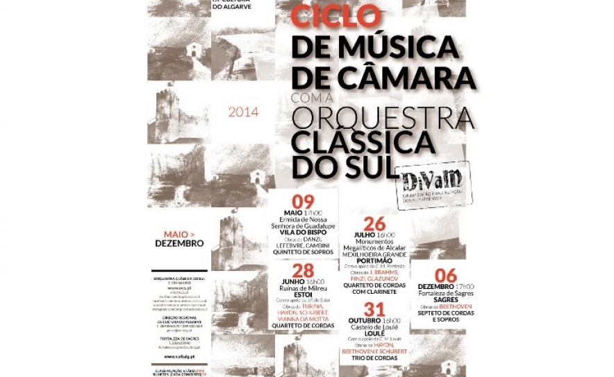 Orquestra Clássica do Sul nas Ruínas Romanas de Milreu dia 28 de junho, 16 horas