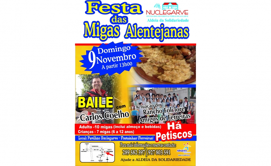 Festa das Migas Alentejanas nas Ferreiras