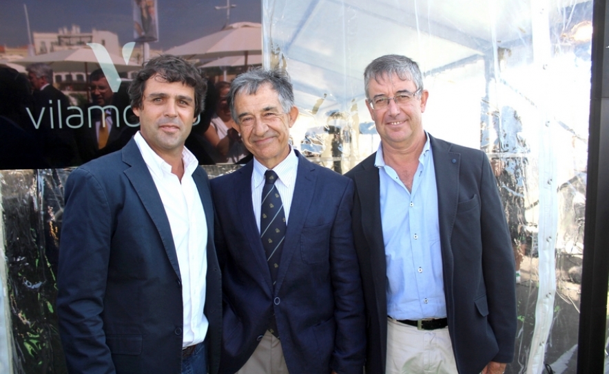 Telmo Pinto, Presidente da Junta de Freguesia de Quarteira, Adriano Pimpão , Presidente da Assembleia Municipal e Eduardo Amador JF Quarteira