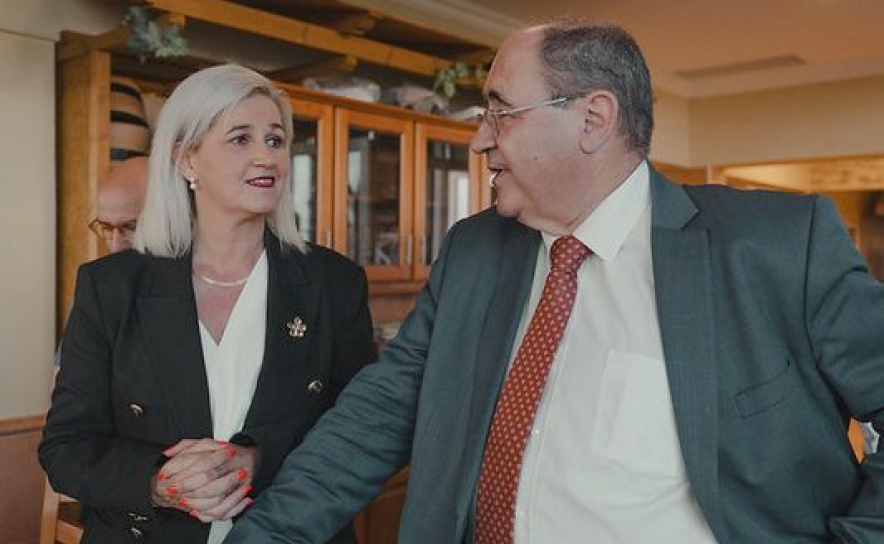 Candidata Alexandra e Rogério Bacalhau