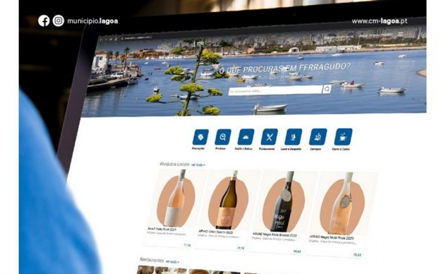 Município de Lagoa lidera digitalização do comércio local com lançamento do Marketplace de Ferragudo