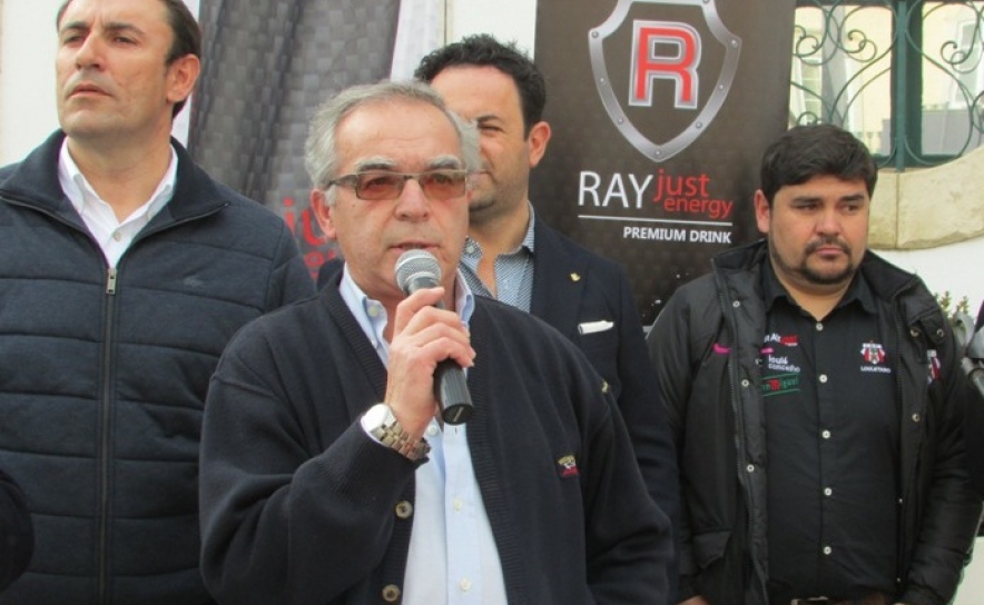 Bernardino Caliço em representação da Federação de Ciclismo Portuguesa