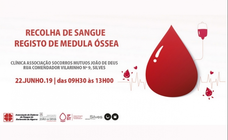 CAMPANHA DE RECOLHA DE SANGUE DECORRE DIA 22 DE JUNHO