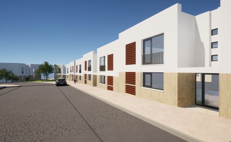 20 fogos em Bensafrim (em concurso de conceção/construção, concurso para atribuição a abrir brevemente) – Imagem de projeto