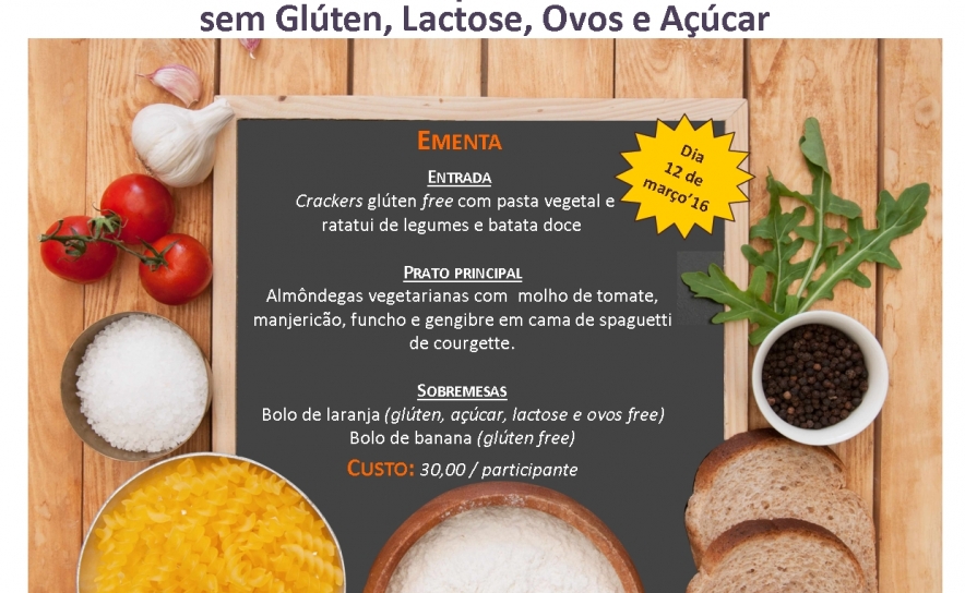 EHTA | Workshop de Cozinha sem Glúten, Lactose, Ovos e Açúcar  