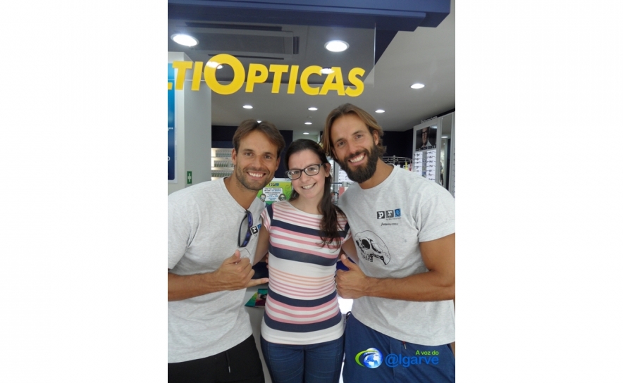 Com a jornalista da Voz do Algarve, Verónica Chapuça