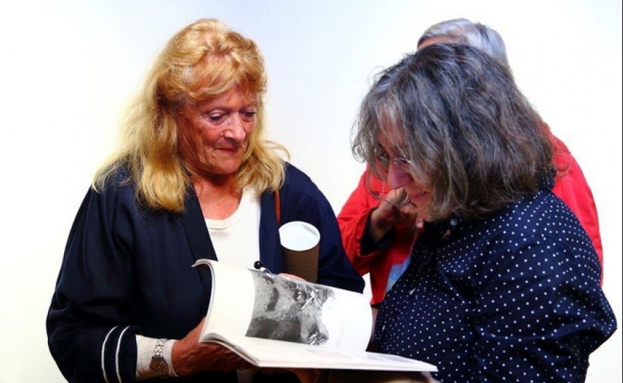 Luísa Monteiro com Liselot Clauberg-Kranendonk, a última companheira de Bailote