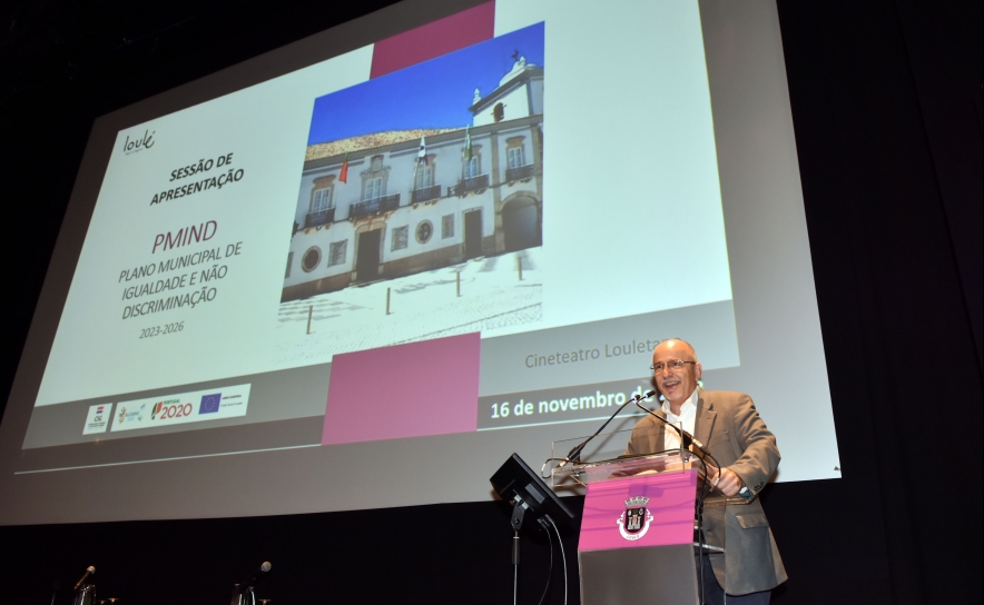 Vitor Aleixo na Apresentação do PMIND Plano Municipal de Igualdade e Não Discriminação do Município de Loulé