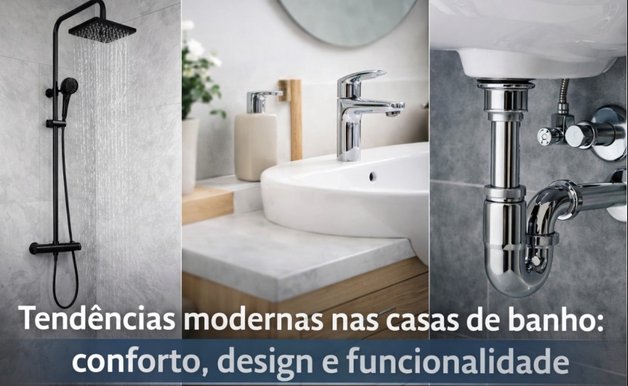 Tendências modernas nas casas de banho: conforto, design e funcionalidade