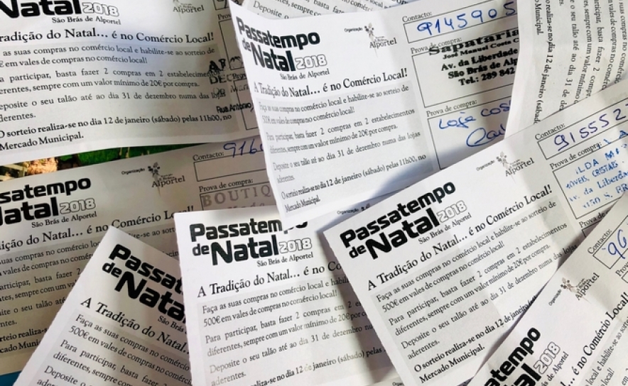 Em São Brás de Alportel, as Compras de Natal no comércio local deram prémios 