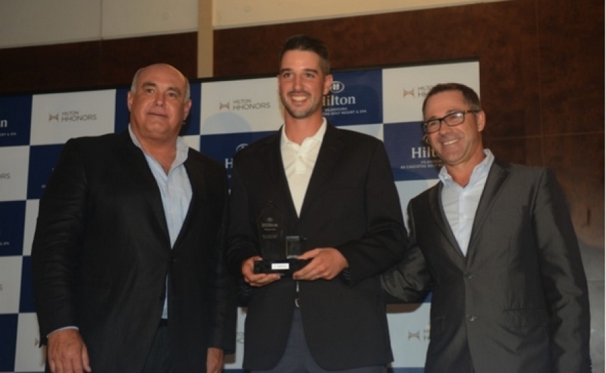 Joaquim Mendes de Brito - Centro Porsche Faro, João Carlota - vencedor, Fernando Nogueira - Director Golf Hilton Vilamoura
