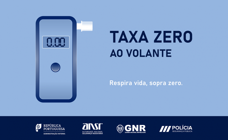 Campanha «Taxa Zero ao Volante» na estrada a partir de terça-feira