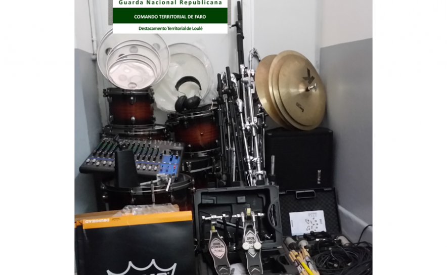 GNR recupera instrumentos musicais furtados