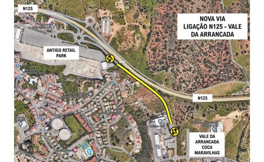 Município de Portimão vai criar ligação rodoviária entre a zona industrial de Vale da Arrancada e a EN 125