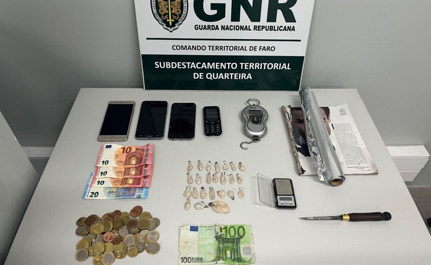 Prisão preventiva por tráfico de estupefacientes em Quarteira