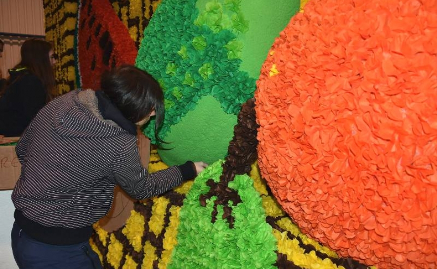 Colagem das flores