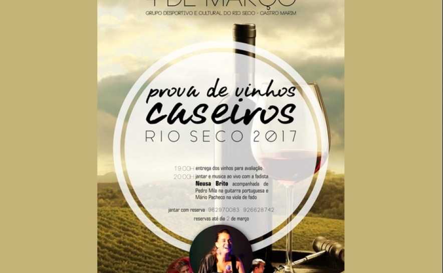 Prova de Vinhos Caseiros em Rio Seco 