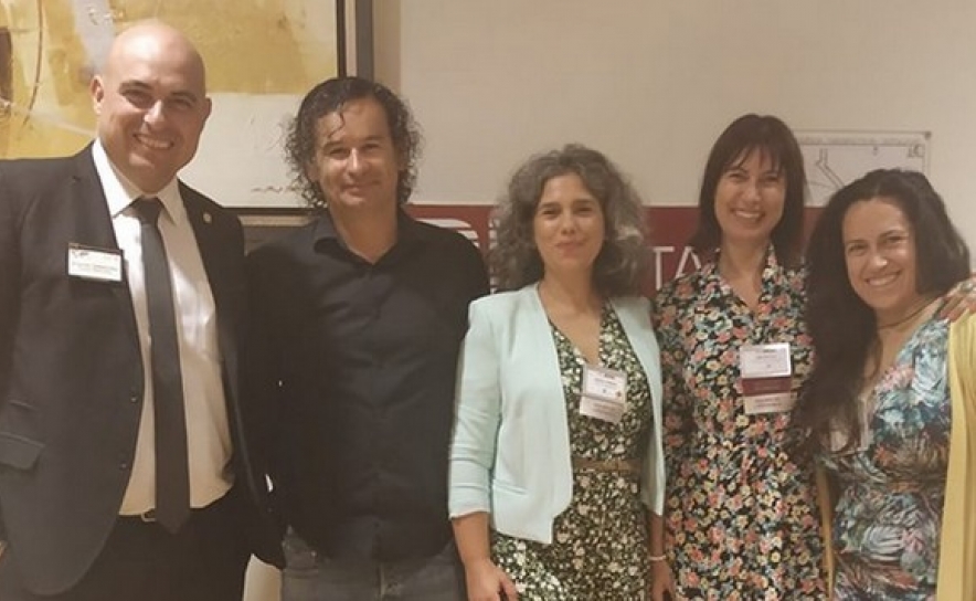 BNI Talento, de Lagoa - A equipa de Liderança (Márcia Pereira, Nuno Ramos e Lina Messias), com o diretor executivo, Orlando Caixeirinho, e a diretora consultora Bárbara Guerreiro;