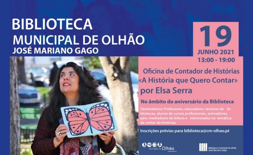 Elsa Serra ensina a contar histórias na Biblioteca Municipal José Mariano Gago