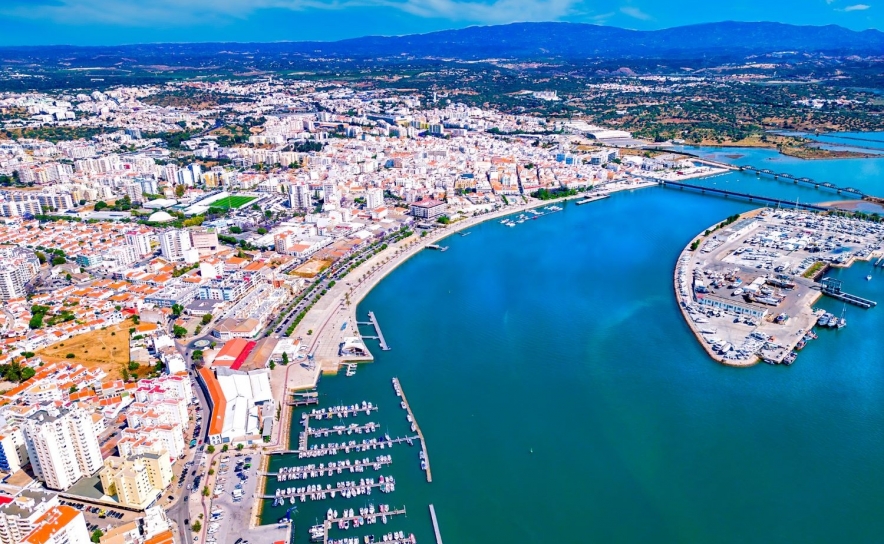 Vista aérea de Portimão