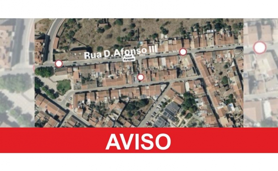 CORTE TOTAL DE TRÂNSITO NA RUA D. AFONSO III, EM SILVES, NO DIA 15 DE SETEMBRO