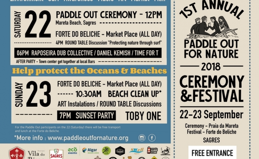Sagres acolhe Paddle Out For Nature 2018