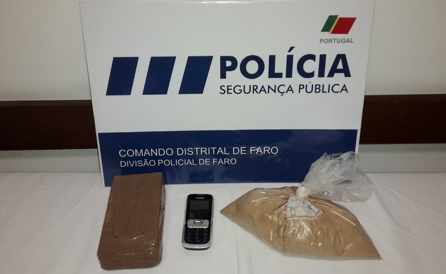 Estrangeiro suspeito de trafico de droga detido em Almancil