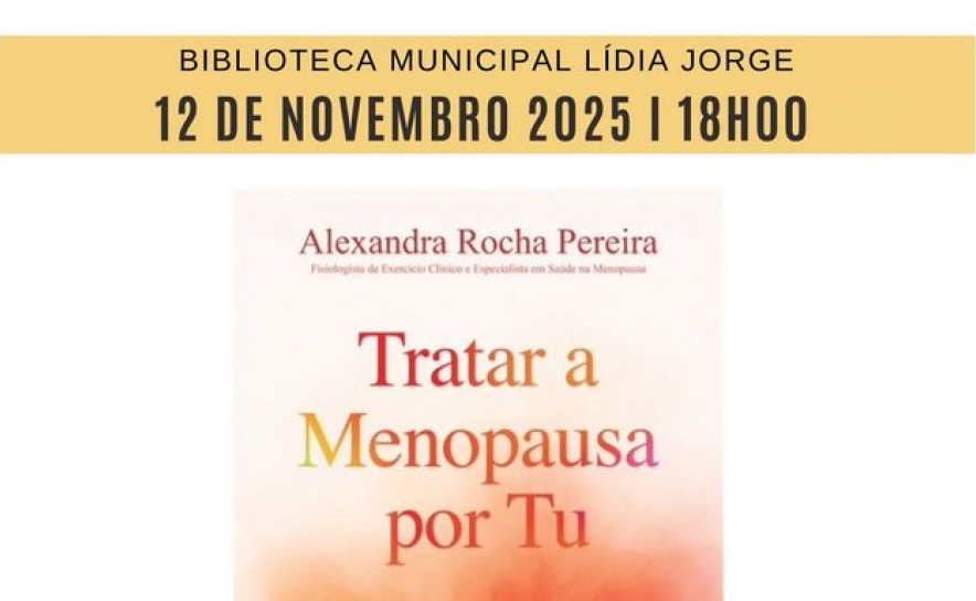 Apresentação do livro Tratar a Menopausa por Tu 