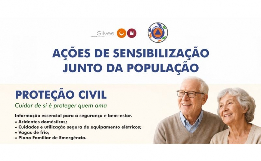 PROTEÇÃO CIVIL MUNICIPAL DE SILVES PROMOVE AÇÕES DE SENSIBILIZAÇÃO  JUNTO DA POPULAÇÃO