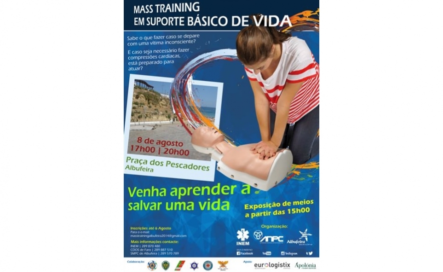 ALBUFEIRA ACOLHE MASS TRAINING DE SUPORTE BÁSICO DE VIDA