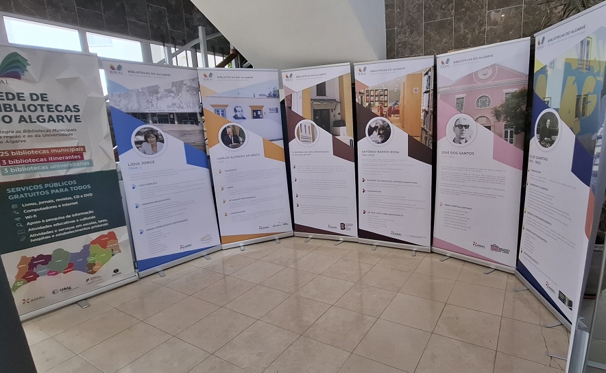 Exposição «Patronos das Bibliotecas» vai percorrer as Bibliotecas do Algarve