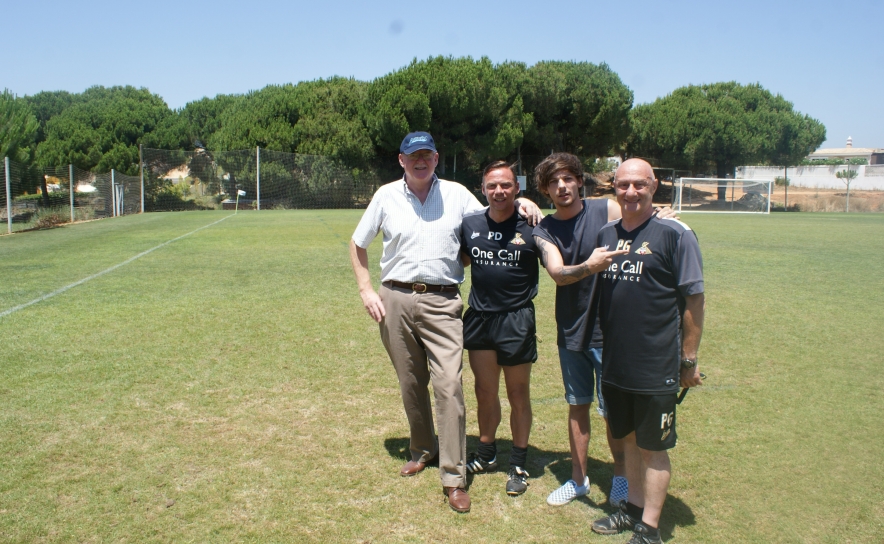  Alan Brown, Paul Dickov, Louis Tomlinson  and Phil Goldman