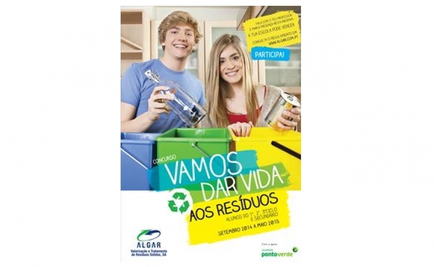 Concurso “Vamos dar vida aos resíduos” incentiva a separação seletiva nas escolas Algarvias – Ano letivo 2014/2015