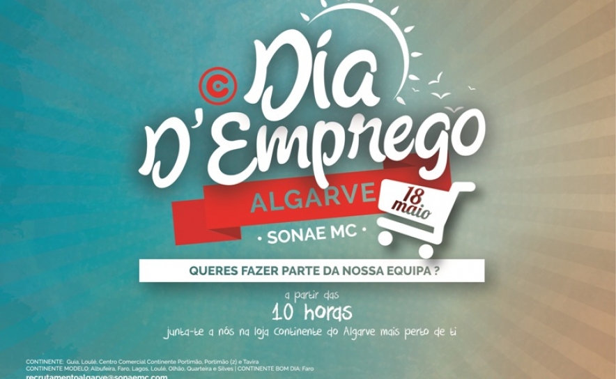 Continente oferece 100 vagas de emprego em todo o algarve