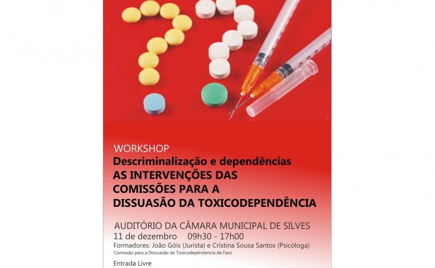 MUNICÍPIO DE SILVES PROMOVE WORKSHOP SOBRE COMISSÕES PARA A DISSUASÃO DA TOXICODEPENDÊNCIA