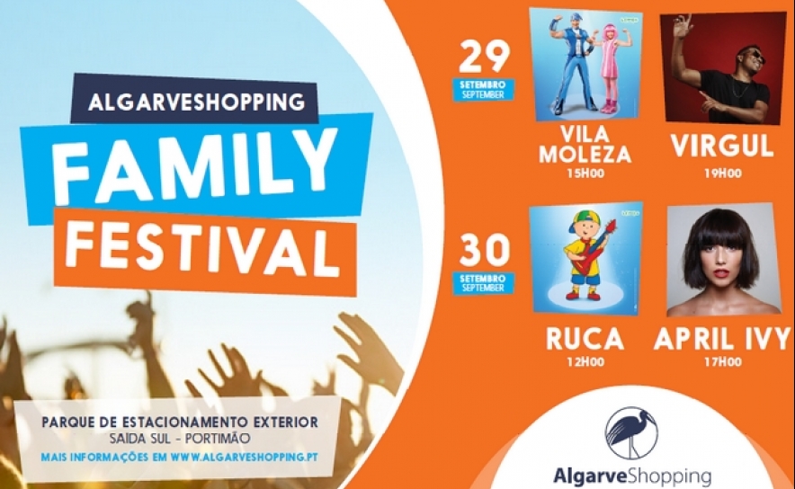 Celebre o fim do verão ao som dos concertos do AlgarveShopping Family Festival 