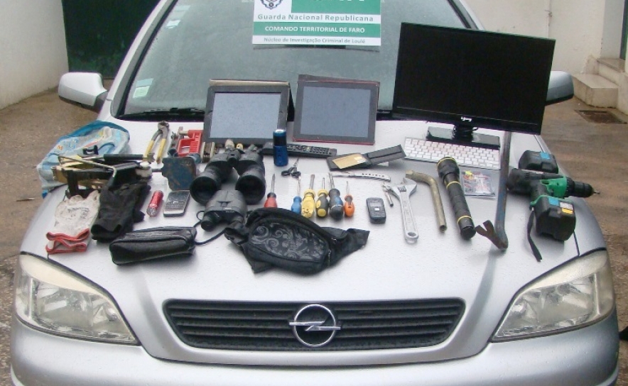 GNR de Loulé interceta indivíduo indiciado por diversos furtos