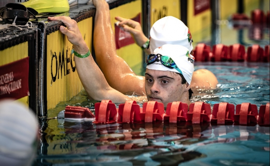 Nadador Vicente Pereira com novo recorde mundial nos Europeus de Síndrome de Down Nadador Vicente Pereira com novo recorde mundial nos Europeus de Síndrome de Down