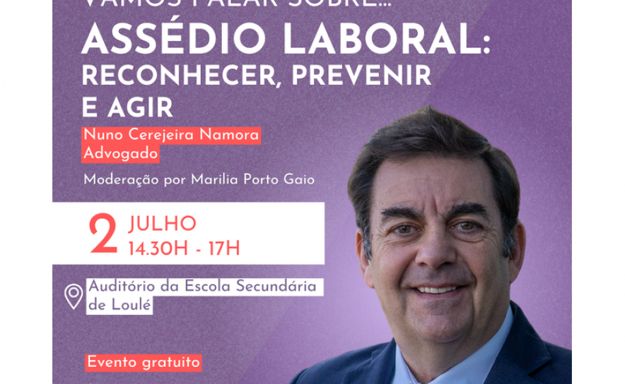 Loulé promove sessão sobre assédio laboral dirigida a cargos de liderança e coordenação
